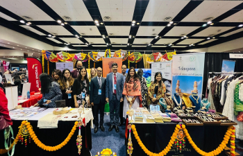 Consul General Dr.K. Srikar Reddy inaugurated the India Pavillion at the prestigious Travel & Adventure Show at the Santa Clara Convention Center in the Bay Area. The two day event held on March 15-16, 2025 featured an immersive showcase of India’s diverse travel destinations and cultural experiences.